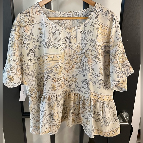 Wilfred peplum blouse, size L - Picture 1 of 2